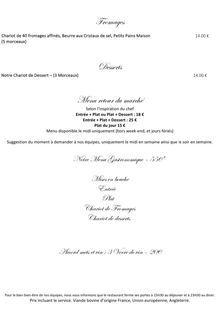 Menu page 2